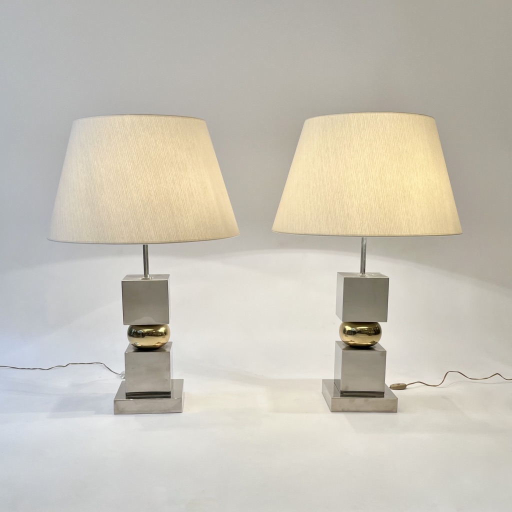 2 lampes de table 1970s