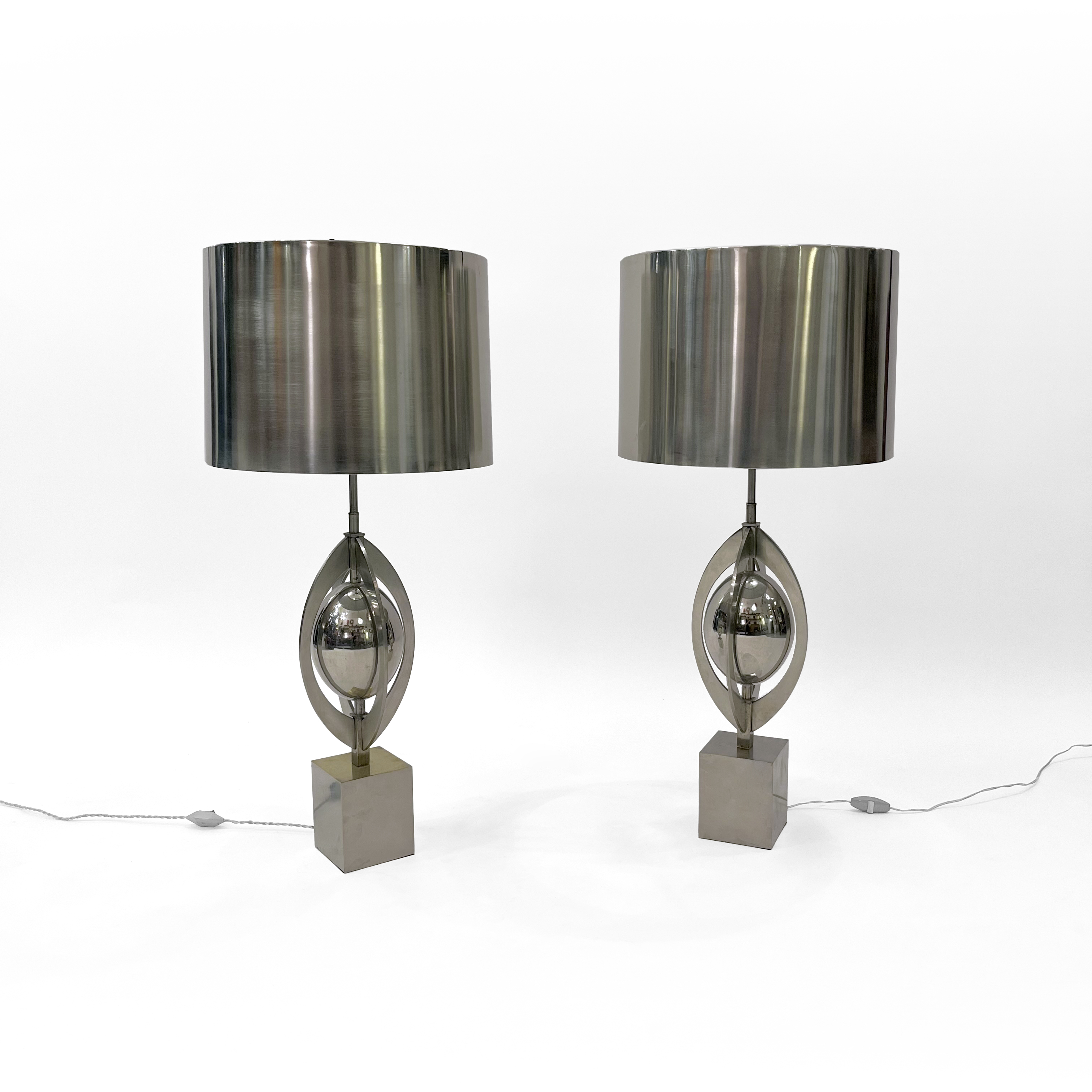 Paire de lampe de table "Ogive" Maison Charles 1970